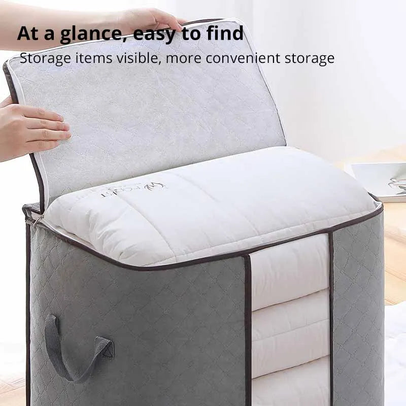 Non Woven Cotton Quilt Storage Bag Large Capacity Clothing Cotton