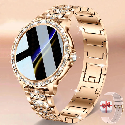 2025 New Fashion Women Bluetooth Call Smart Watch 1.32" AMOLED 360*360 HD screen