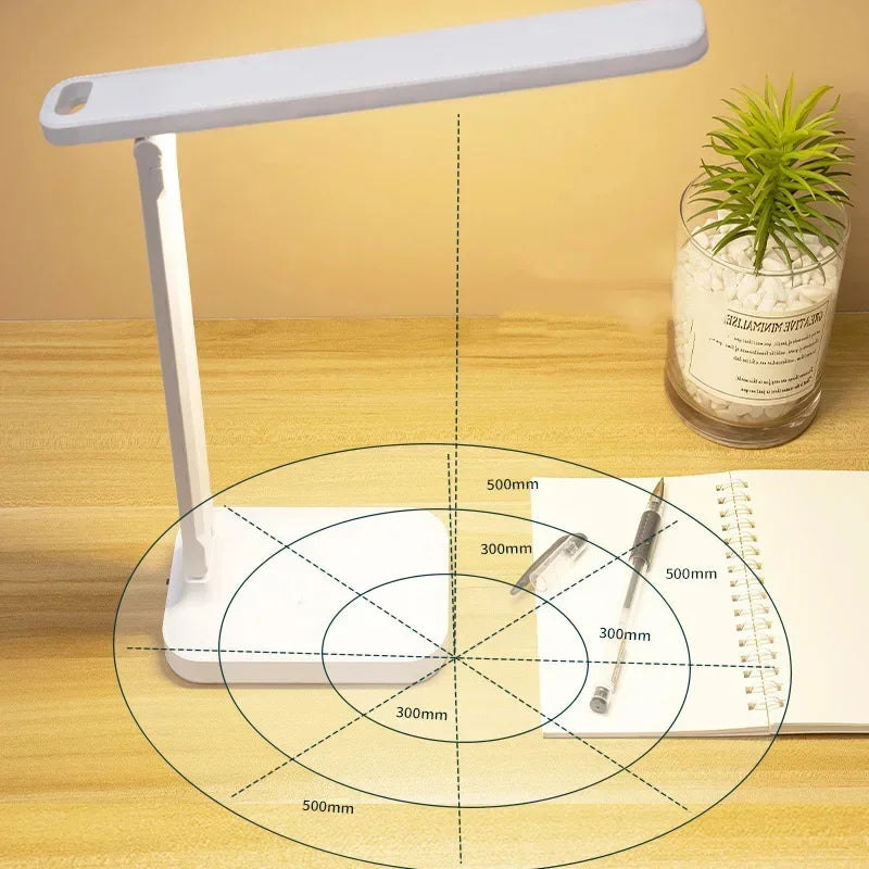 Folding Table Lamp Eye Protection Touch Dimmable LED