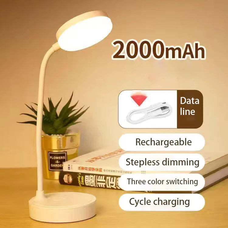 Portable LED Desk Lamp USB Plug Battery Powered