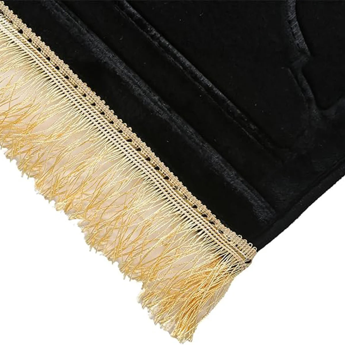 Thickened sponge soft tassel prayer mat easy to carry embossed prayer mat suitable for a variety of scenarios