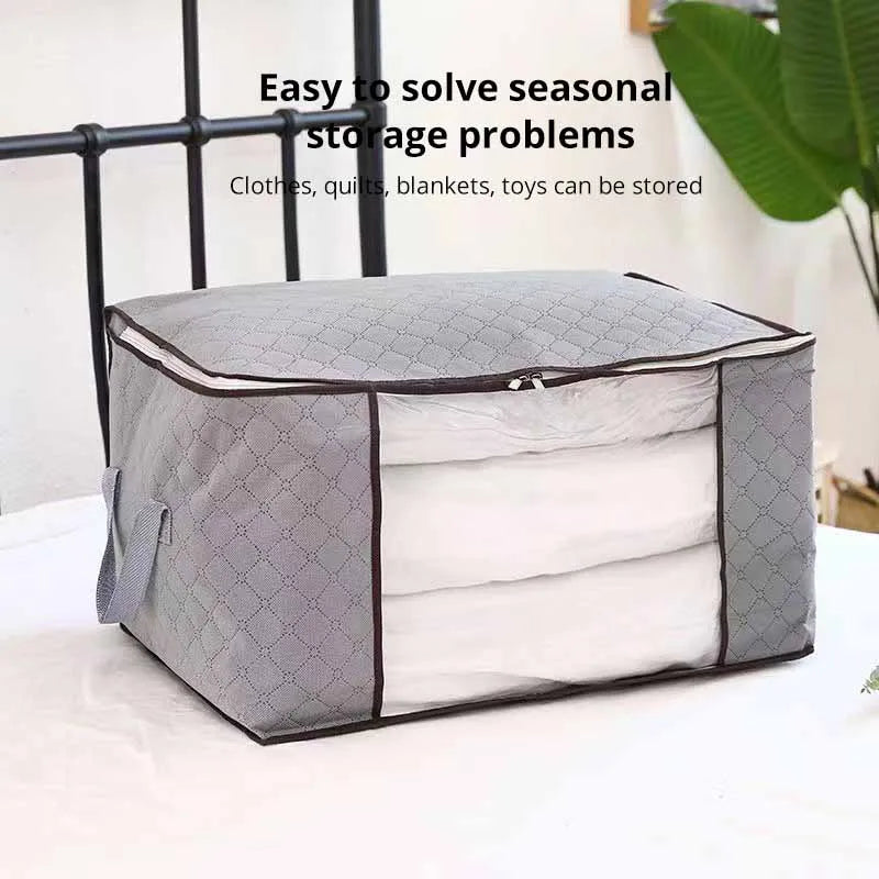 Non Woven Cotton Quilt Storage Bag Large Capacity Clothing Cotton