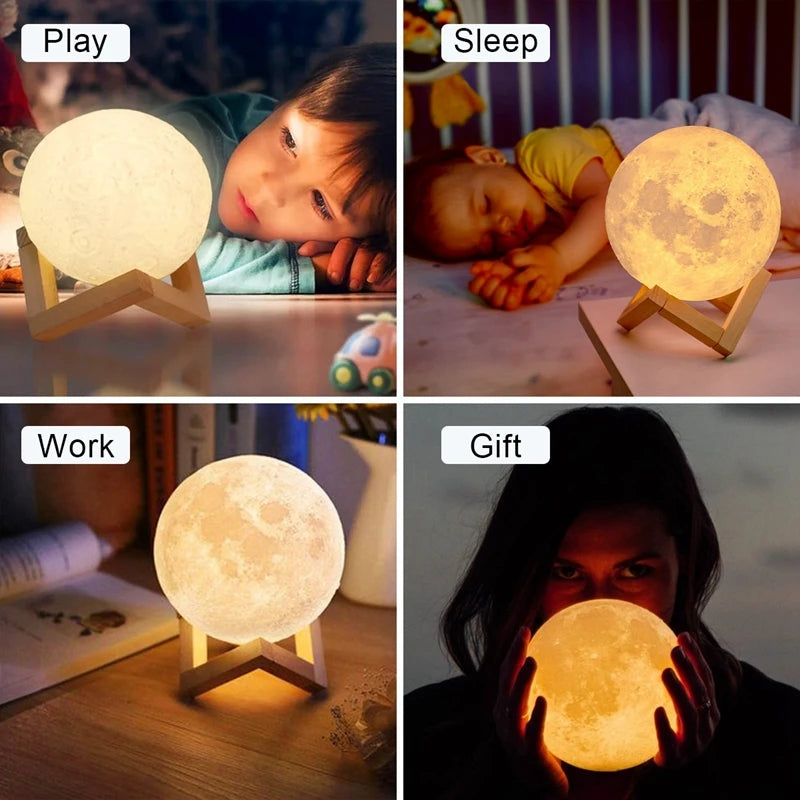 Book Light LED Moon Light Galaxy Light, Moon Night Light Decoration Indoor lighting