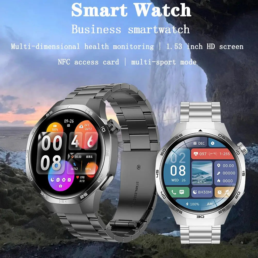 For HUAWEI Watch 5 PRO Upgrade Smart Watch Men GT5 Pro AMOLED HD