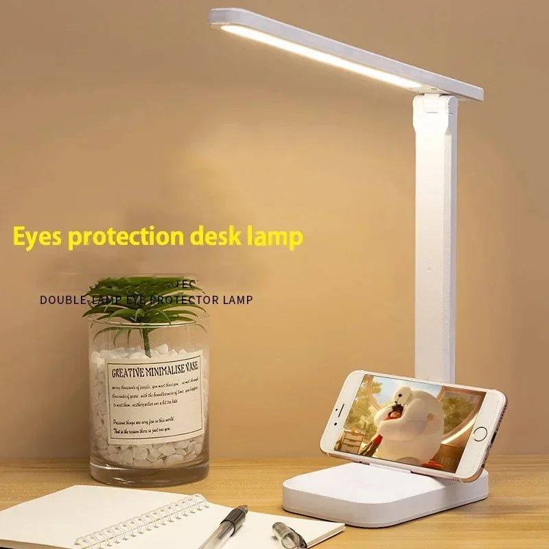 Folding Table Lamp Eye Protection Touch Dimmable LED