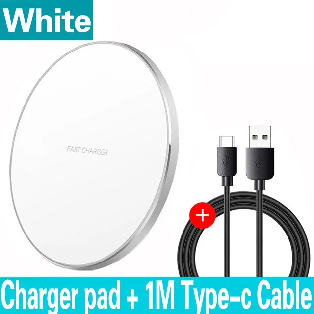 Fast Wireless Charger Pad for iPhone 15 14 13 12 11 Pro Max Samsung Galaxy S24 S23 S22 S20  Wireless 
100W